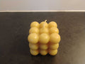 Beeswax Bubble Cube Candle