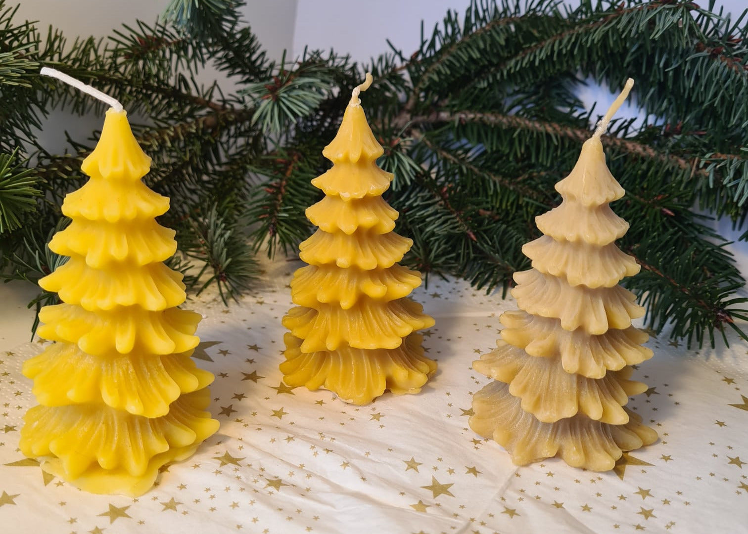 Beeswax Christmas Tree Candle