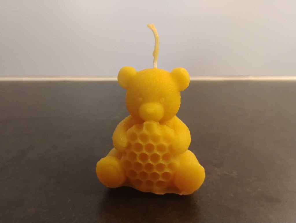 Beeswax Teddy Bear Candle